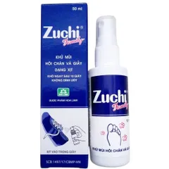 Xịt khử mùi hôi chân và giày Zuchi Family chai 50ml