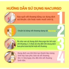 Dung dịch xịt bảo vệ và tái tạo da Nacurgo (Chai 12ml) giúp hỗ trợ làm lành vết thương nhanh chóng và hạn chế để lại sẹo