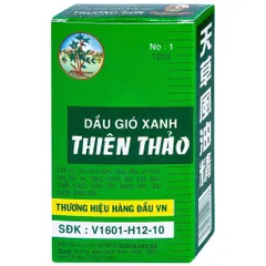 Dầu gió xanh Thiên Thảo (Chai 12ml) Hỗ trợ giảm cảm cúm, ho, sổ mũi, nhức đầu, say nắng, trúng gió