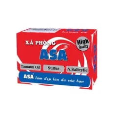 Xà Phòng ASA Giúp vệ sinh cơ thể, kháng khuẩn, hạn chế bã nhờn, và hỗ trợ các bệnh da liễu nông.
