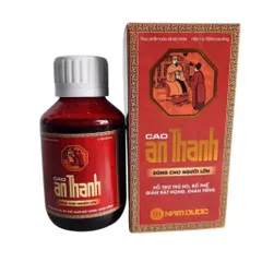 Cao An Thanh (Chai 100ml) Hỗ trợ bổ phổi, giảm ho, giảm đau rát họng, giảm khản tiếng do ho kéo dài hoặc viêm họng.