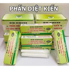 Phấn diệt kiến và côn trùng VIPESCO New (Hộp 2 viên phấn) Dùng để diệt trừ kiến và các côn trùng khác.