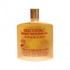 Dầu Gừng Thái Dương (Chai 24ml) giúp giảm đau nhức, cảm lạnh và giữ ấm cơ thể.