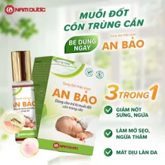 Dung dịch thảo dược lăn muỗi AN BẢO (Chai 12ml) Hết sưng ngứa do muỗi đốt.