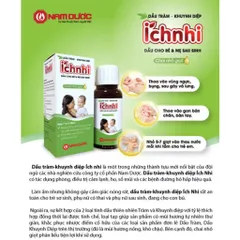 Dầu tràm - Khuynh Diệp Ích Nhi (Chai 30ml) Giúp giữ ấm da cơ thể, hỗ trợ phòng ngừa cảm lạnh, hắt hơi, sổ mũi