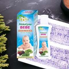 Nước tắm thảo dược cho bé MEKOGYNO BEBE (Chai 100ml) Hỗ trợ giúp ngăn ngừa rôm sẩy, chốc đàu, ghẻ ngứa, hăm da, viêm da.