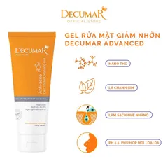 Gel rửa mặt DECUMAR Anti-acne (Tuýp 50g) Làm sạch nhẹ nhàng, duy trì độ ẩm tối ưu cho làn da.