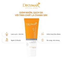 Gel rửa mặt DECUMAR Anti-acne (Tuýp 50g) Làm sạch nhẹ nhàng, duy trì độ ẩm tối ưu cho làn da.