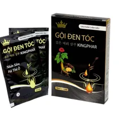 GỘI ĐEN TÓC KINHPHAR (Hộp 2 gói x 15ml) Giúp làm đen tóc, suôn mượt, chắc khoẻ.