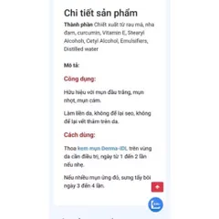 Kem mụn DERMA - HG (Tuýp 12g) Cho làn da sạch mụn
