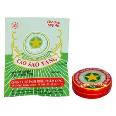 CAO SAO VÀNG (Hộp 10g) Giảm các triệu chứng cảm cúm, nhức đầu, sổ mũi, chóng mặt, buồn nôn, đau bụng, nhức mỏi