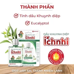 Dầu Khuynh Diệp Ích Nhi Nam Dược (Chai 30ml) Hỗ trợ làm dịu vết muỗi đốt, côn trùng cắn, giúp làm ấm da cơ thể.