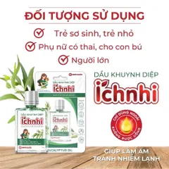 Dầu Khuynh Diệp Ích Nhi Nam Dược (Chai 30ml) Hỗ trợ làm dịu vết muỗi đốt, côn trùng cắn, giúp làm ấm da cơ thể.