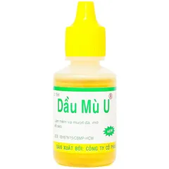 Dầu Mù U Quang Minh (Chai 15ml) Giúp làm lành vết thương, mau liền da, liền sẹo, bỏng, u nhọt, ghẻ lở.