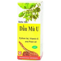 Dầu Mù U Quang Minh (Chai 15ml) Giúp làm lành vết thương, mau liền da, liền sẹo, bỏng, u nhọt, ghẻ lở.