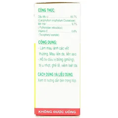 Dầu Mù U Quang Minh (Chai 15ml) Giúp làm lành vết thương, mau liền da, liền sẹo, bỏng, u nhọt, ghẻ lở.