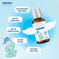Tinh dầu Bạch Đàn Chanh Kutieskin (Chai 30ml) Hỗ trợ giúp đuổi muỗi, côn trùng và làm nhanh dịu, lành vết đốt.