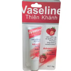 Vaseline Thiên Khánh (Tuýp 10g) Giúp dưỡng ẩm, làm mềm môi nứt nẻ, hương dâu