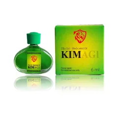 Dầu gió KIM AGI (Chai 6ml) Cảm cúm, nhức đầu, trúng gió, đau bụng, buồn nôn, đau cơ và khớp, sưng bầm, bong gân