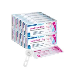 Que thử thai MediTest USA 5.0mm (Hộp 1 que) giúp phát hiện sớm thai kì cực kì nhanh chóng và hiệu quả.