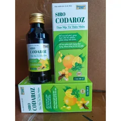 Siro Codaroz (Chai 100ml) Hỗ trợ bổ phế, giảm ho, giảm viêm họng hết khò khòe, hết cảm cúm.
