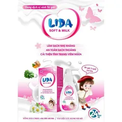 Dung dịch vệ sinh bé gái LIDA Soft & Milk (Chai 70ml)