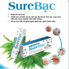 Gel bôi da Sure Bạc (Tuýp 25g) Hỗ trợ mau liền da giúp ngăn ngừa sẹo, giảm thâm nám, giảm hăm tã, chàm sữa, mẫn ngứa.