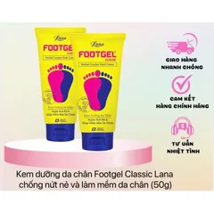 Kem dưỡng da chân FOOTGEL CLASSIC (Tuýp 50g) Hỗ trợ giảm nứt nẻ gót chân, da bàn chân, các trường hợp “nước ăn da”.