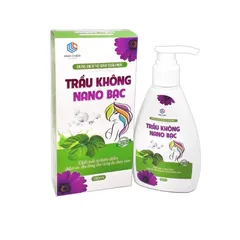 Dung dịch vệ sinh thảo mộc TRẦU KHÔNG NANO BẠC (Chai 150ml) Chiết xuất từ thiên nhiên chăm sóc dịu dàng vùng da nhạy cảm