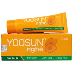 Kem nghệ Yoosun (Tuýp 25g) Giúp ngăn ngừa mụn, mờ vết sẹo thâm do mụn từ tinh chất nghệ, Làm mát, mềm và mịn da.