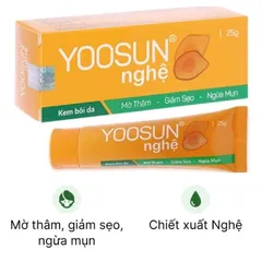Kem nghệ Yoosun (Tuýp 25g) Giúp ngăn ngừa mụn, mờ vết sẹo thâm do mụn từ tinh chất nghệ, Làm mát, mềm và mịn da.