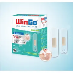 Băng cá nhân y tế WinGo (Hộp 100 miếng) Bảo Vệ Vết Thương Chống Nhiễm Trùng, Tiện Dụng Và An Toàn.