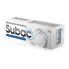 Gel bôi da Subạc (Tuýp 25g) Dùng làm sạch, sát khuẩn, ngăn ngừa viêm da do nhiều nguyên nhân.