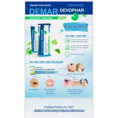 Kem bôi da thảo dược DEMAR DEVOPHAR (Tuýp 16g) Giúp dưỡng ẩm, làm mềm da, làm dịu mát da khi bị rôm sảy, mẫn ngứa, mụn.