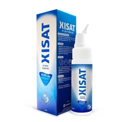 Xịt mũi XISAT (Chai 75ml) Giúp thông mũi, dễ thở và hết khó chịu, Hỗ trợ giảm viêm mũi, nghẹt mũi, chảy nước mũi.