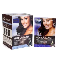 Gội là ĐEN và Gội là NÂU MATRIX (Hộp 10 gói x 25ml)