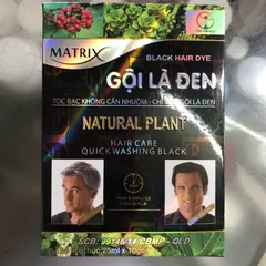 Gội là ĐEN và Gội là NÂU MATRIX (Hộp 10 gói x 25ml)
