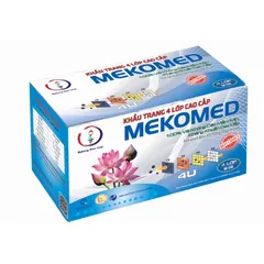 KHẨU TRANG Y TẾ MEKOMED (Hộp 50 cái) khẩu trang y tế 4 lớp kháng khuẩn.