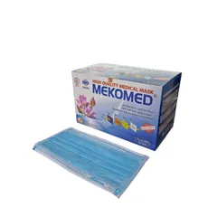 KHẨU TRANG Y TẾ MEKOMED (Hộp 50 cái) khẩu trang y tế 4 lớp kháng khuẩn.