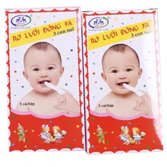 Gạc Rơ Lưỡi ĐÔNG FA (Hộp 5 cái) Rơ lưỡi thường xuyên giúp khoang miệng trẻ được đảm bảo vệ sinh.