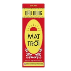 Dầu nóng Mặt Trời OPC (chai 60ml) Xoa bóp giảm đau nhức cơ bắp, đau lưng, tê thấp.