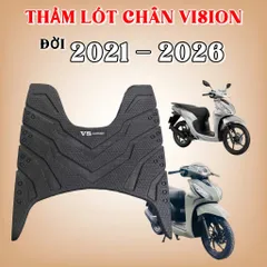 Thảm lót sàn xe máy Honda Vision 2021-2026 và Espero Velia 50cc ( Cao su ,hàng dày) VS 26 Dày