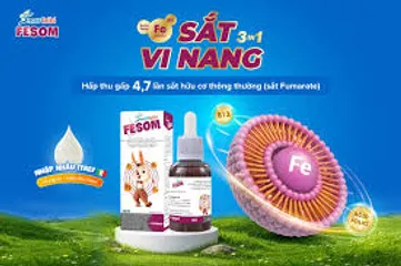 Smartbibi Fesom- Siro Bổ Sung Sắt Giúp Hỗ Trợ Chức Năng Nhận Thức, Tạo Máu, Cải Thiện Tình Trạng Thiếu Máu Do Sắt