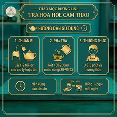 Gói 30 Túi Lọc Trà Hoa Hòe Nguyên Chất Vị Ngọt Nhẹ - Thanh Mát, Tiện Lợi