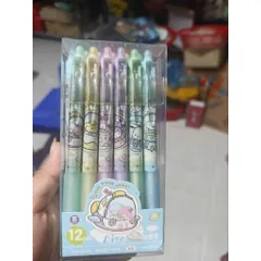 12 BÚT GEL XÓA ĐƯỢC 0.5MM – SIÊU XINH, VIẾT MƯỢT, XÓA SẠCH