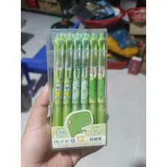 12 BÚT GEL XÓA ĐƯỢC 0.5MM – SIÊU XINH, VIẾT MƯỢT, XÓA SẠCH