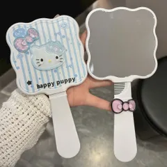 Gương mini kèm lược gấp Hello Kitty 2 trong 1