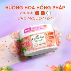 Tẩy tế bào chết Enchanteur Naturelle dưỡng da sáng mịn hương nước hoa 250g ]hàng nhập khẩu]