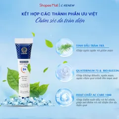 Gel Chấm Mụn Giảm Mụn Mờ Thâm Nhanh Chóng C-Renew Anti Acne 24h Chính Hãng - 15g
