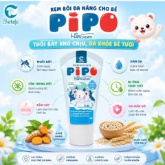 Kem Bôi Da PipoHamCream Detox C Cho Bé Dịu Mẩn Ngứa, Bảo Vệ và Phục Hồi Da Bé Yêu